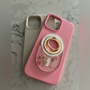 MagSafe iPhone 13 PRO MAX Pair with Removable Pressed Flower Ring Holder